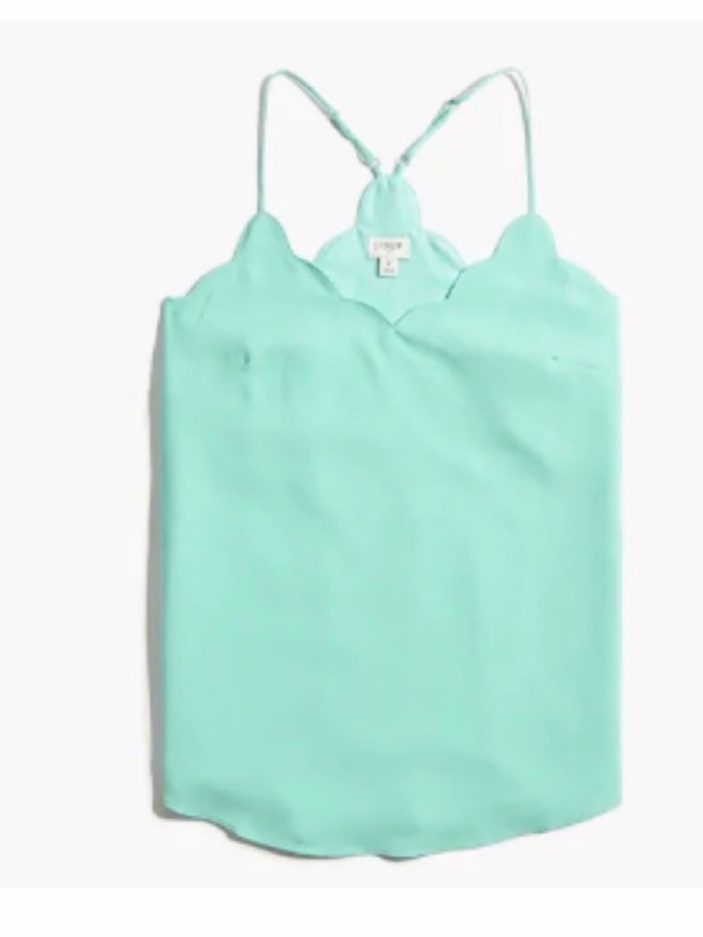 ✨NWT✨J. Crew Mint Scallop-Edge Camisole